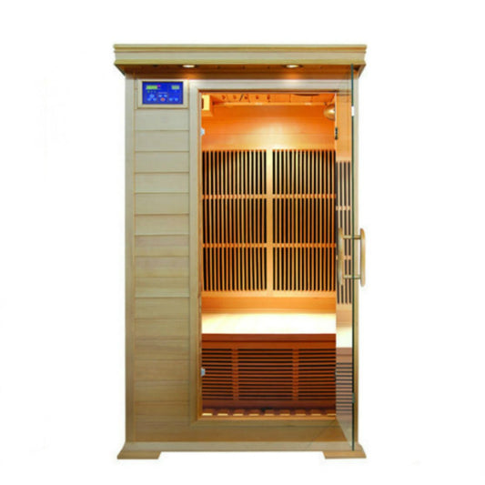SunRay Saunas Barrett 1-Person Infrared Sauna HL100K2
